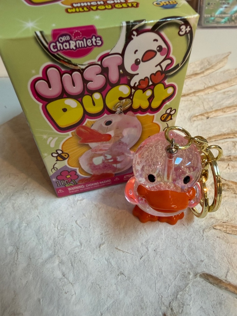 Just Ducky Pink Duck Keychain